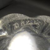 Crystal vase signed Val St Lambert