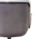 Charles Pollock Executive Knoll office chair in black leather.