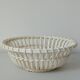 Woven earthenware basket