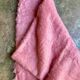Plaid, blanket linvosges in pink mohair ☐ 180 x 240 cm