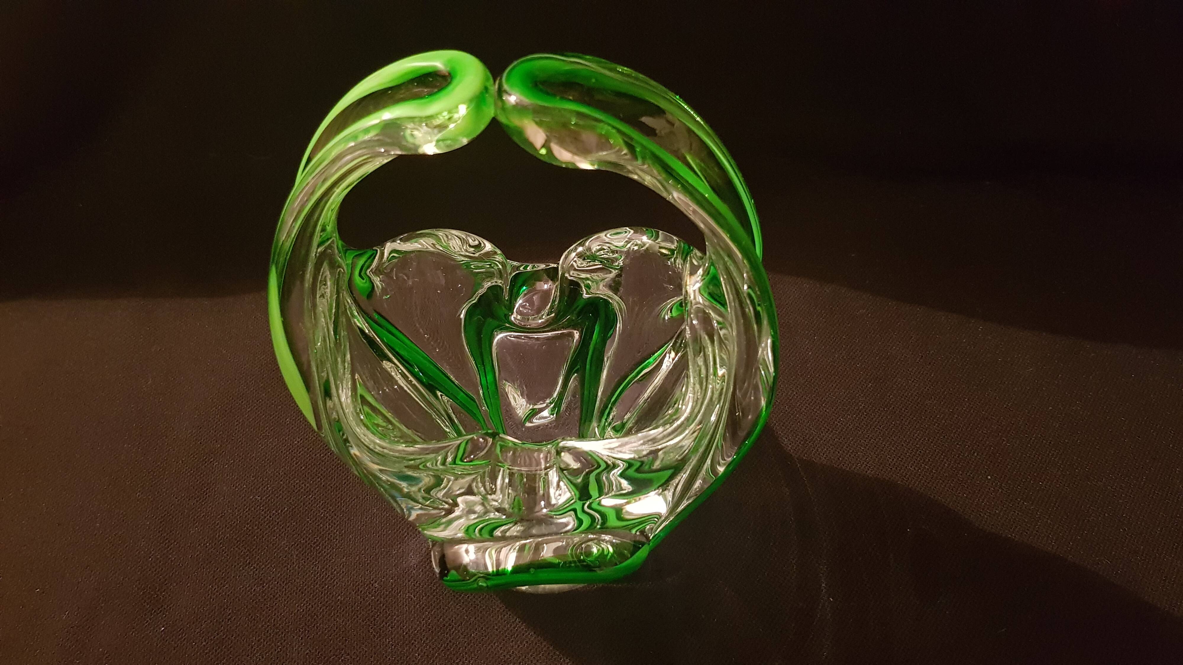 Crystal ashtray bowl in Murano style