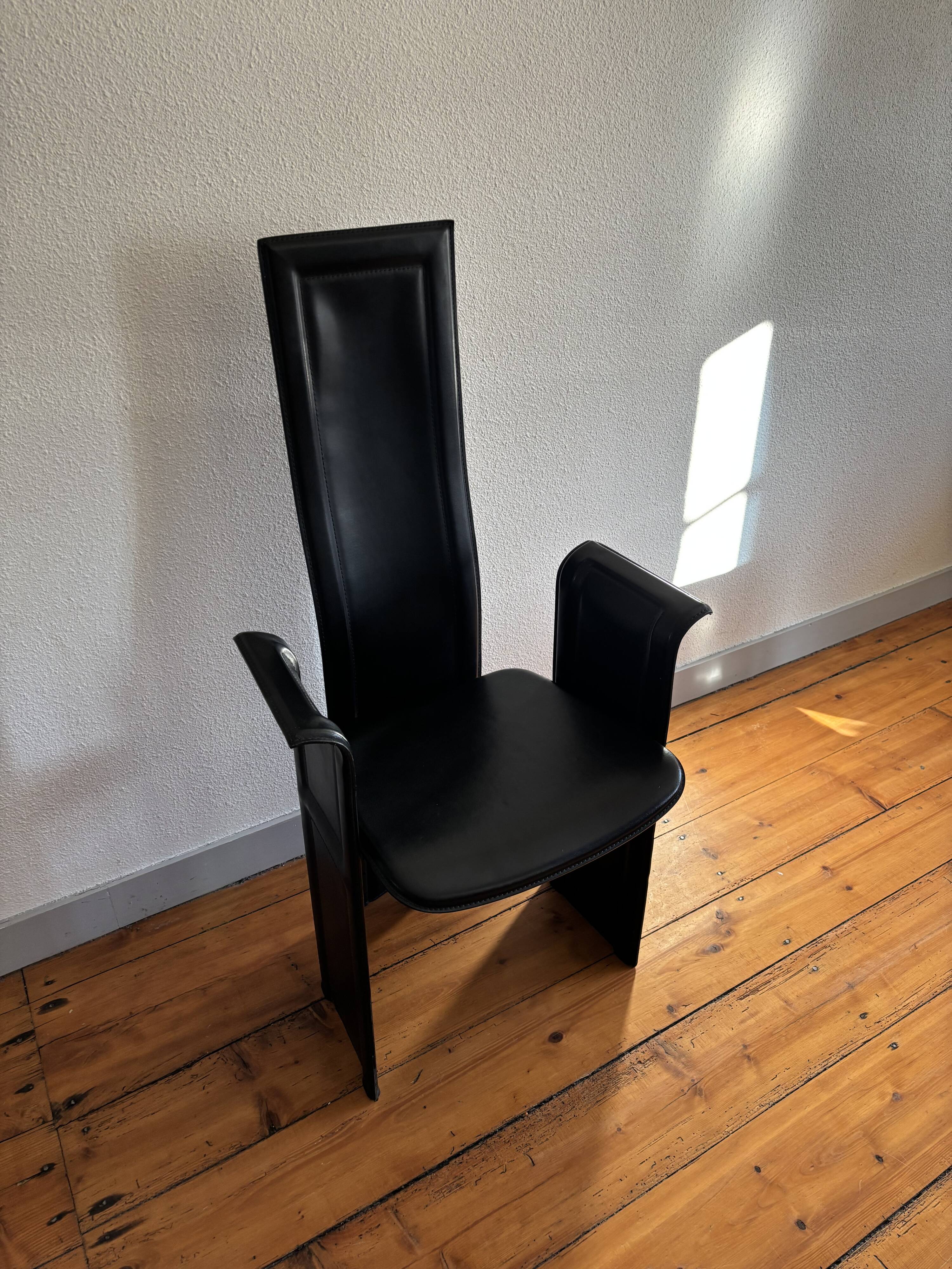 Fauteuil cuir Roche Bobois vintage