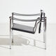 Fauteuil cuir lc1 par le Corbusier pour Cassina
