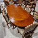 Ensemble table et chaises en merisier