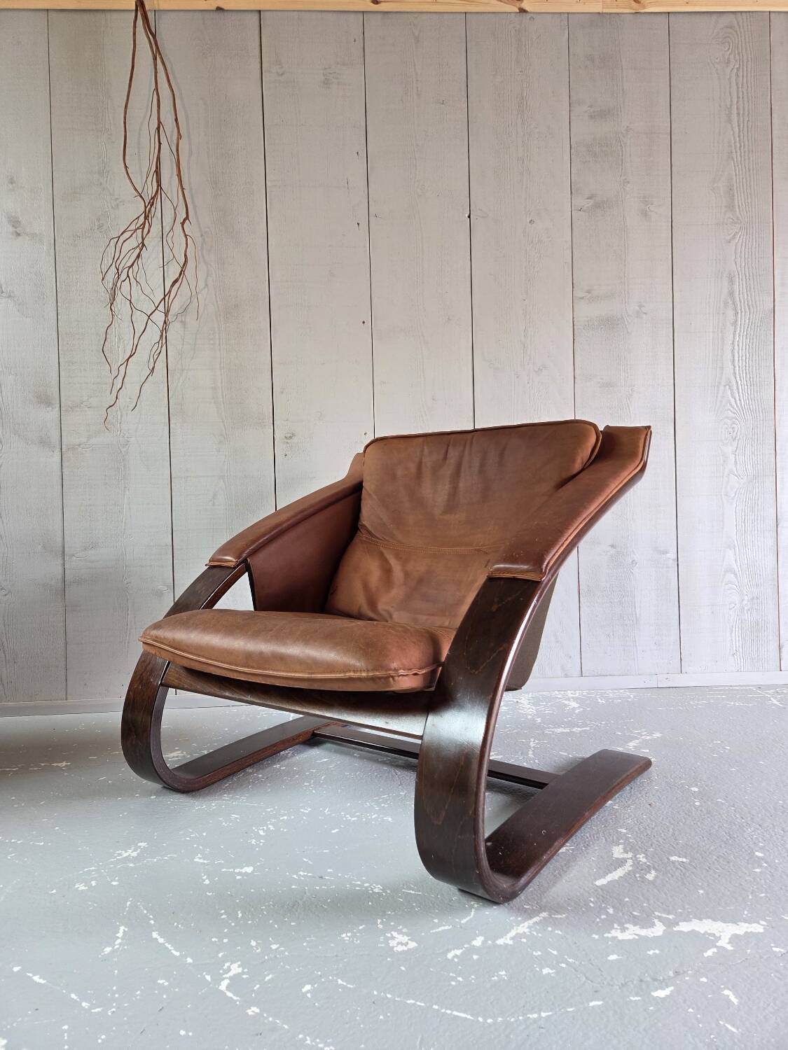 Leather armchair