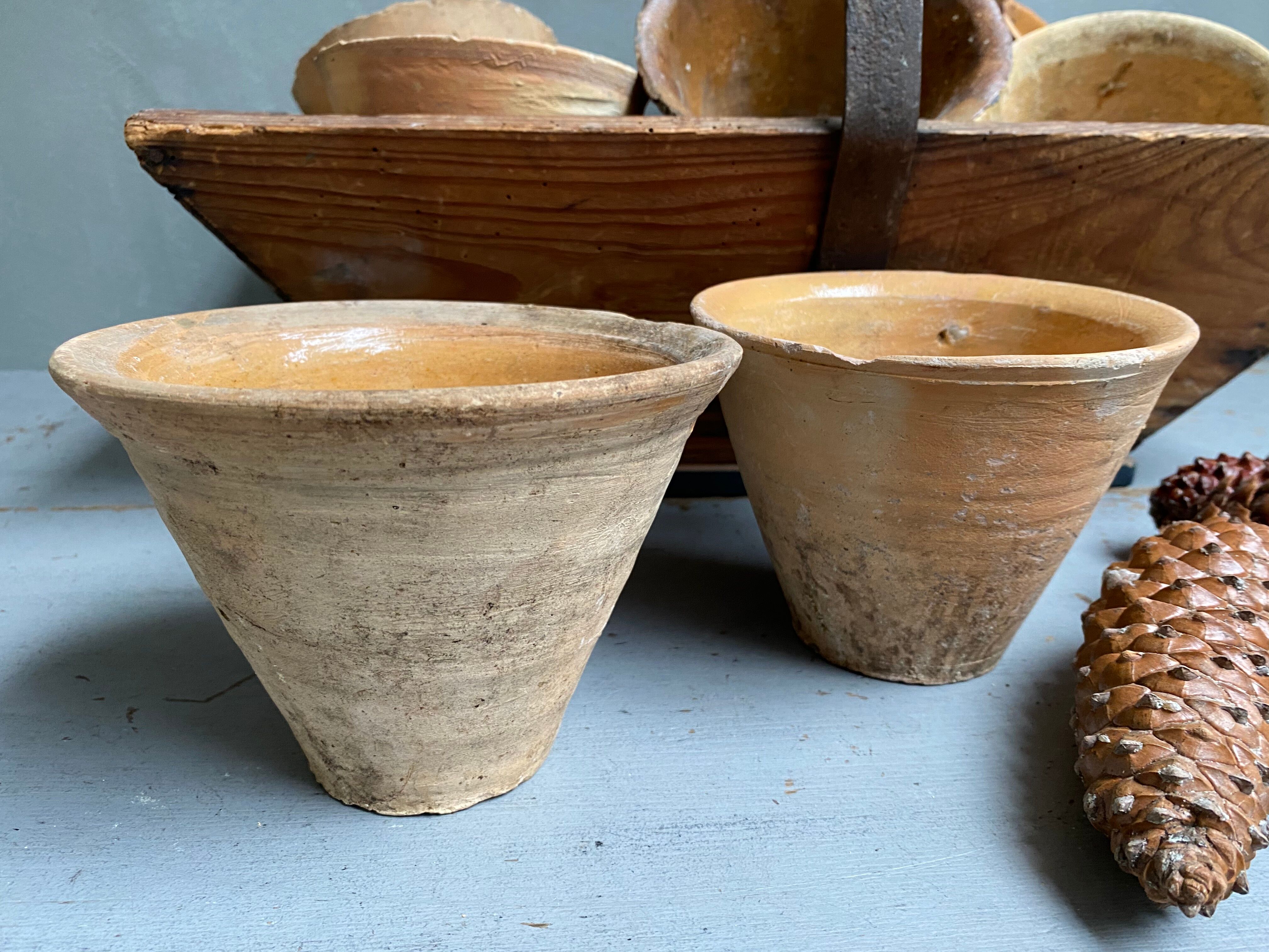 Paire d'anciens pots de résiniers