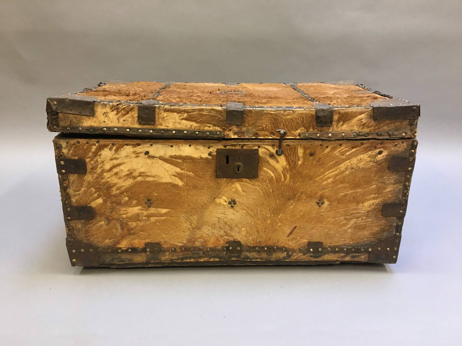 19th Century Studded Trunk