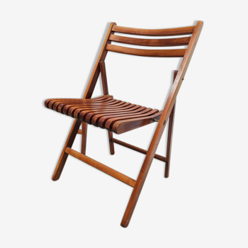 Vintage wooden folding chair