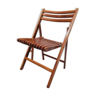 Vintage wooden folding chair