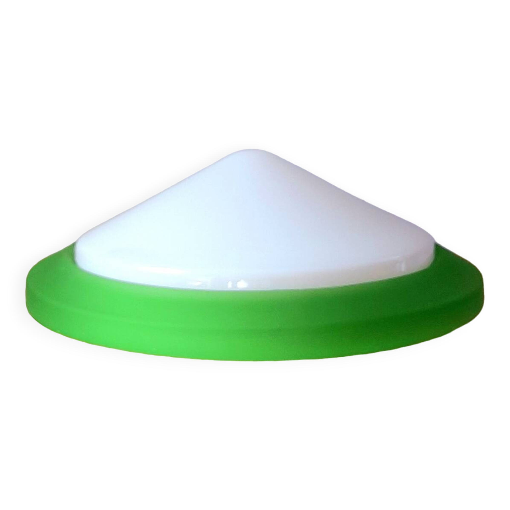 Glass and opaline wall light, 1970.