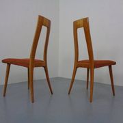 Cherry wood chairs by Ernst-Martin Dettinger, Germany, 1960s, set of 2.