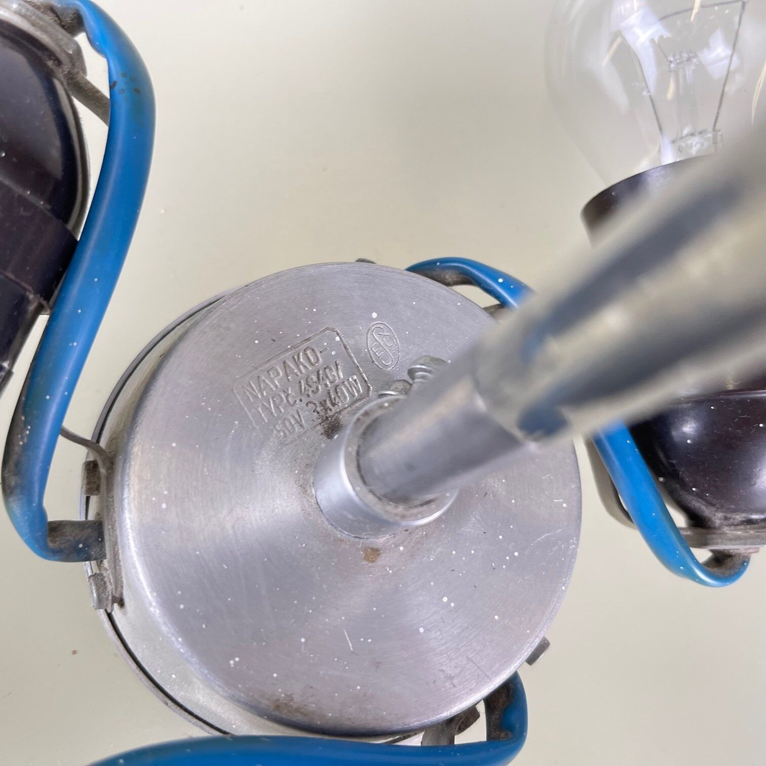 Mid Century Glass Pendant by Napako, Czechoslovakia, 1960's