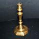 Antique octagonal candlestick in Regency bronze from the 19th century.