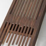 Pair of large wooden wall lights