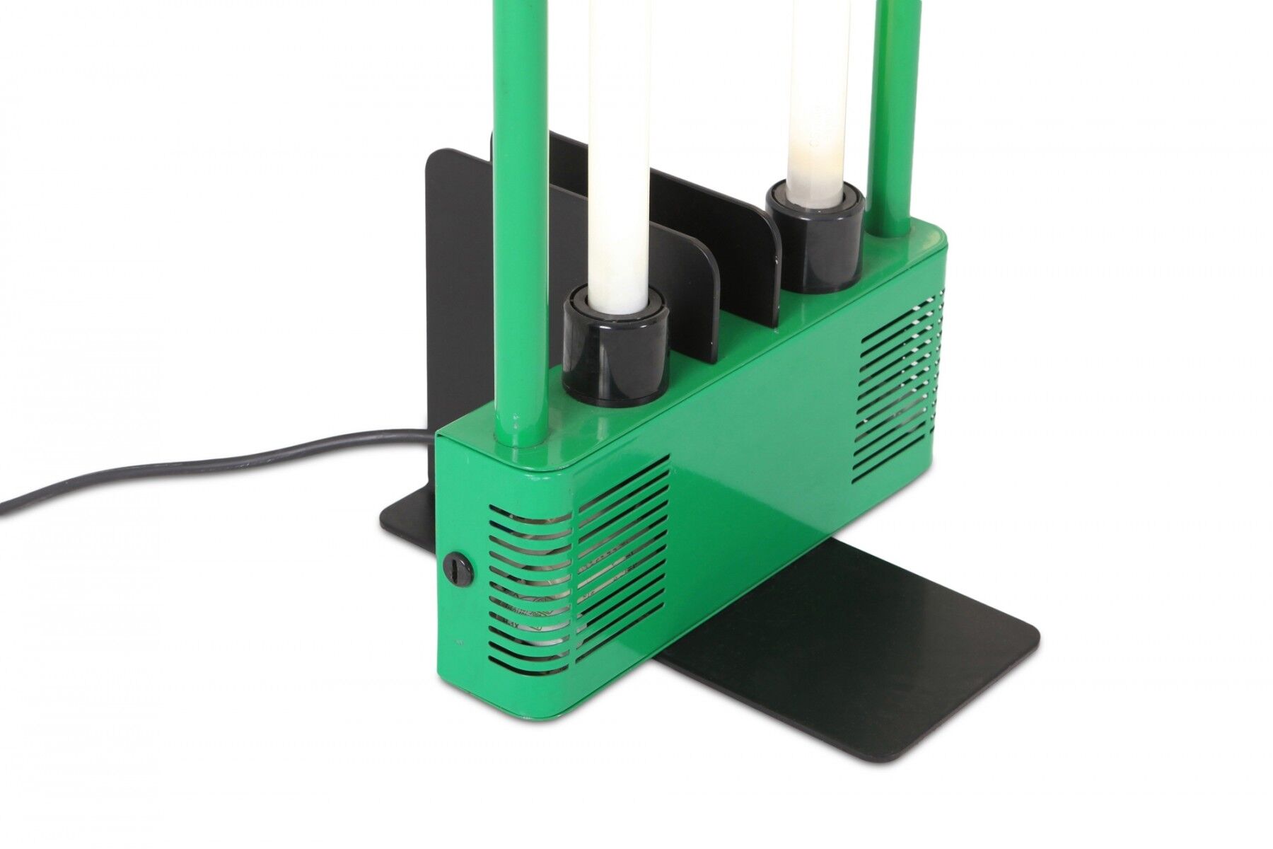 Lampadaire néon vert Gian Nicola Gigante 1981