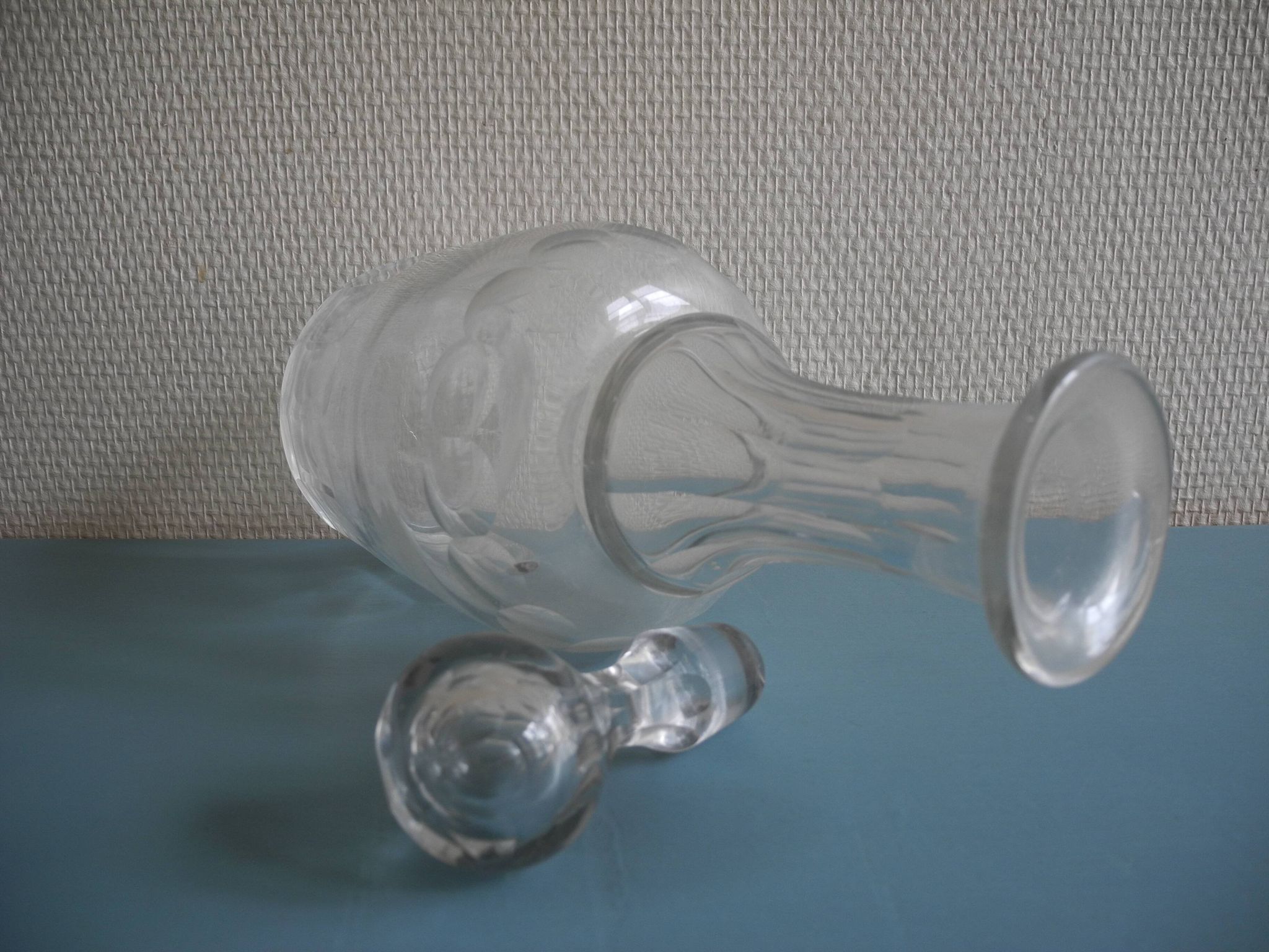 old blown glass wine carafe old blown glass wine carafe