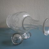 Carafe vin ancienne en verre soufflé