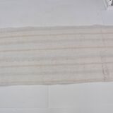 White Neutral Vintage Hemp Kilim Rug sku3799