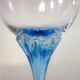 6 colorful vintage crystal wine glasses
