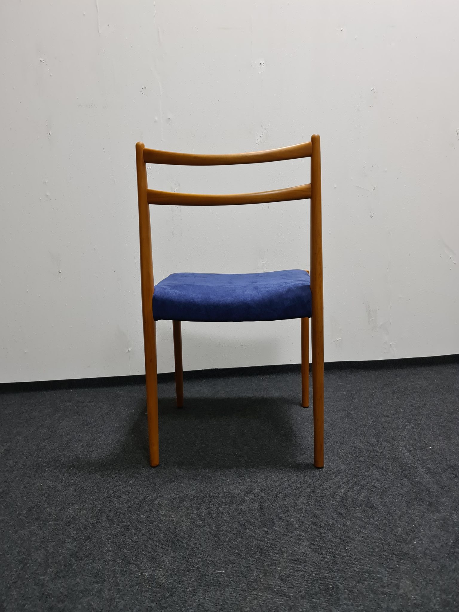 A set of four vintage dining chairs by Lubke Germany