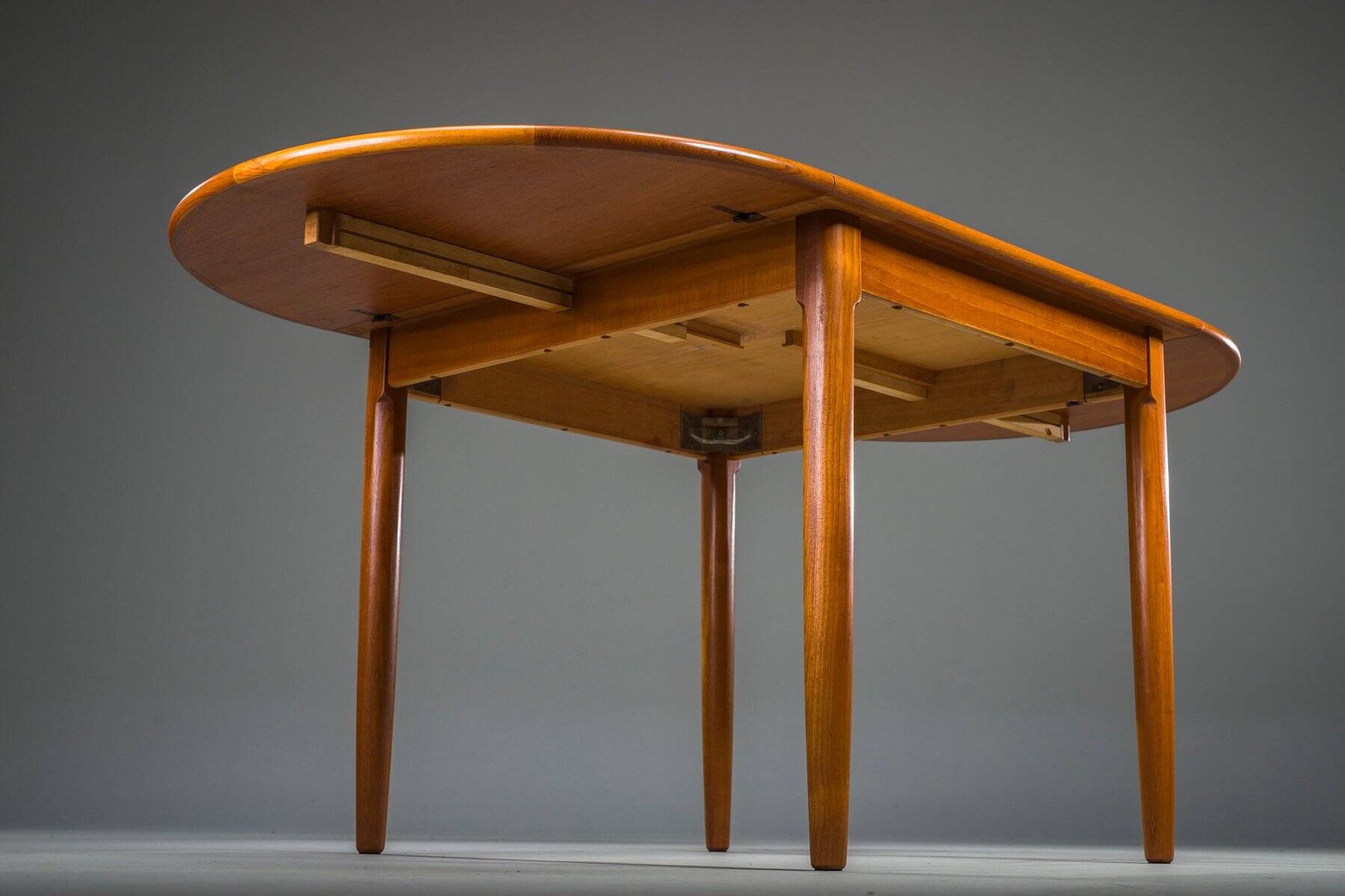 Table pliante danoise en teck moderne du milieu du siècle, années 1960
