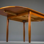 Table pliante danoise en teck moderne du milieu du siècle, années 1960