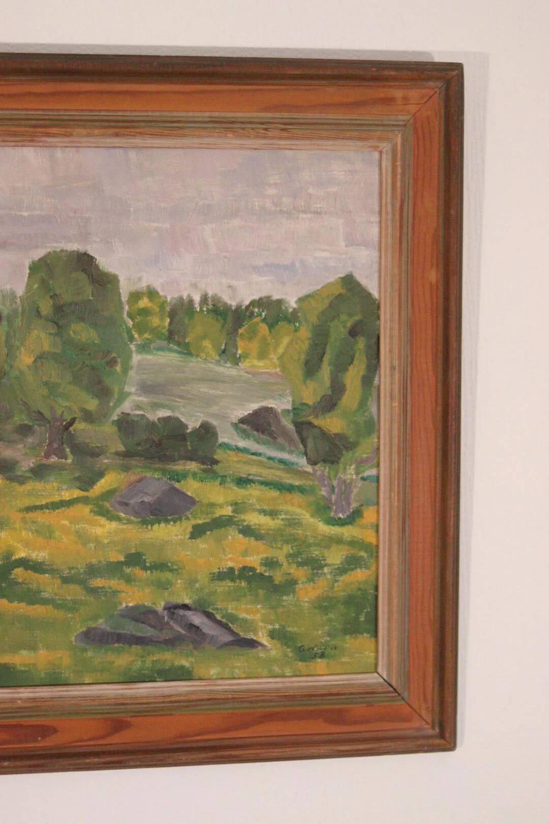 Original Swedish Oil on Panel – “Trees” by Gunnar Wärn – Signed