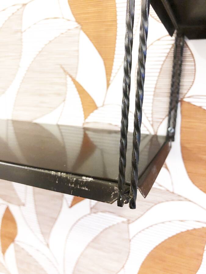 Wall-mounted metal shelf, 1960