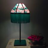 Japanese paper lamp with fringe "Polina"