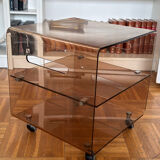 Smoked Plexiglas coffee table