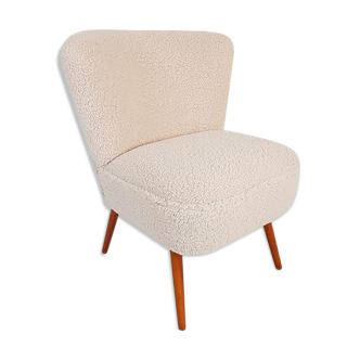 Cocktail chair club chair in teddy fabric