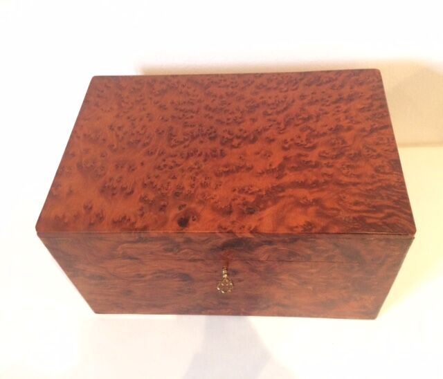 Large jewel box in thuya magnifying glass, 1970s