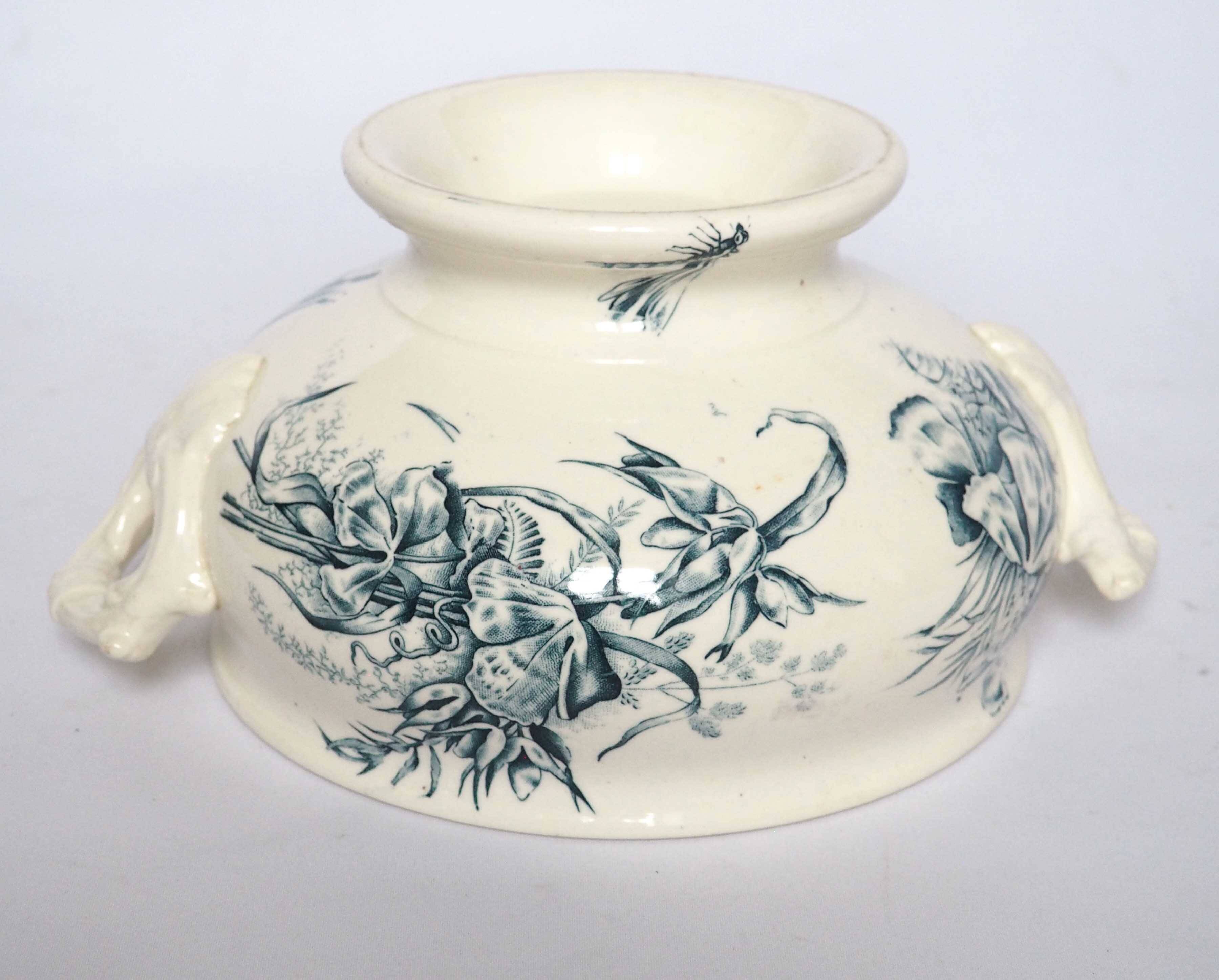 Dragonfly iron clay soup tureen