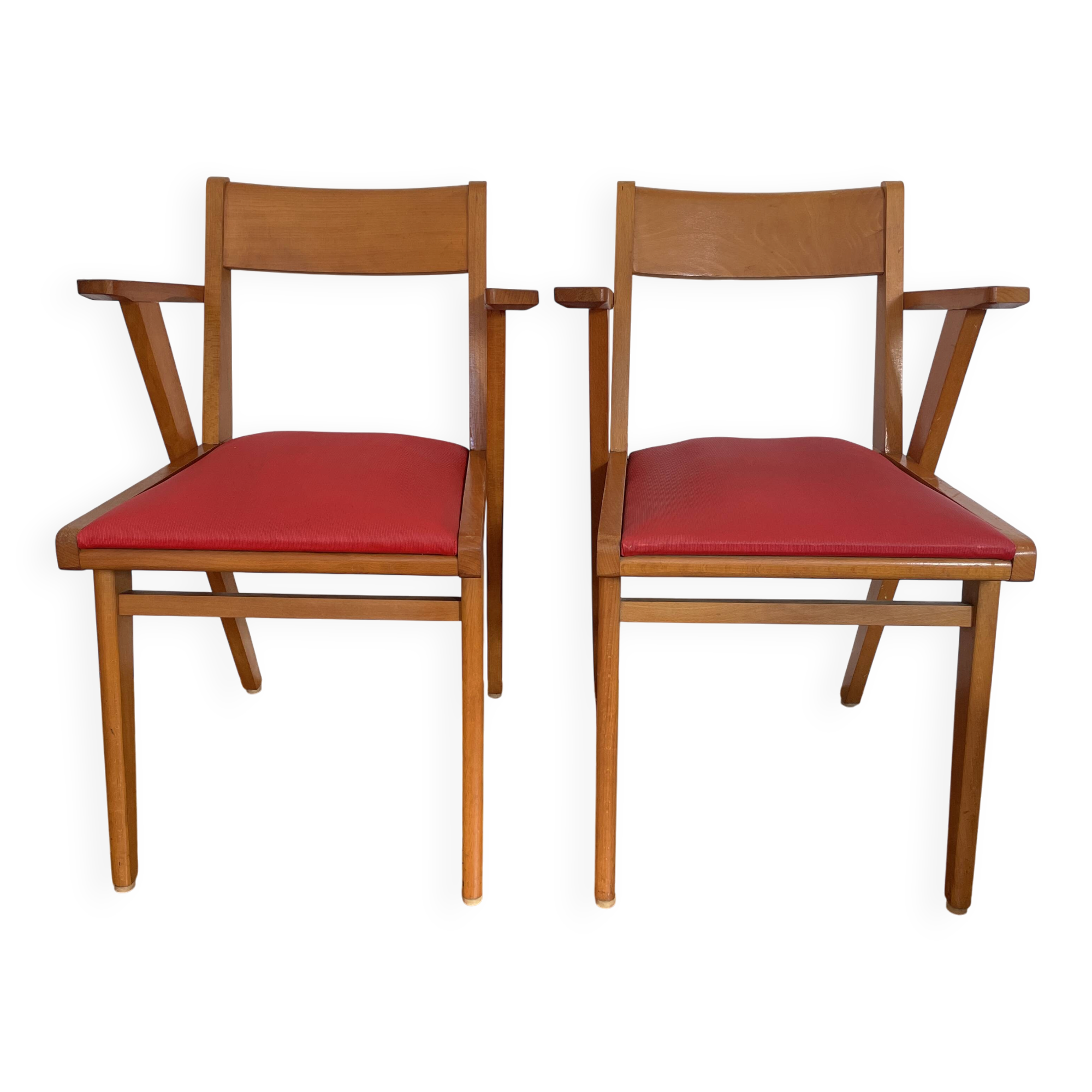 Set of 2 Vintage Armchairs