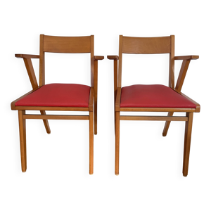 lot de 2 Fauteuils Vintage