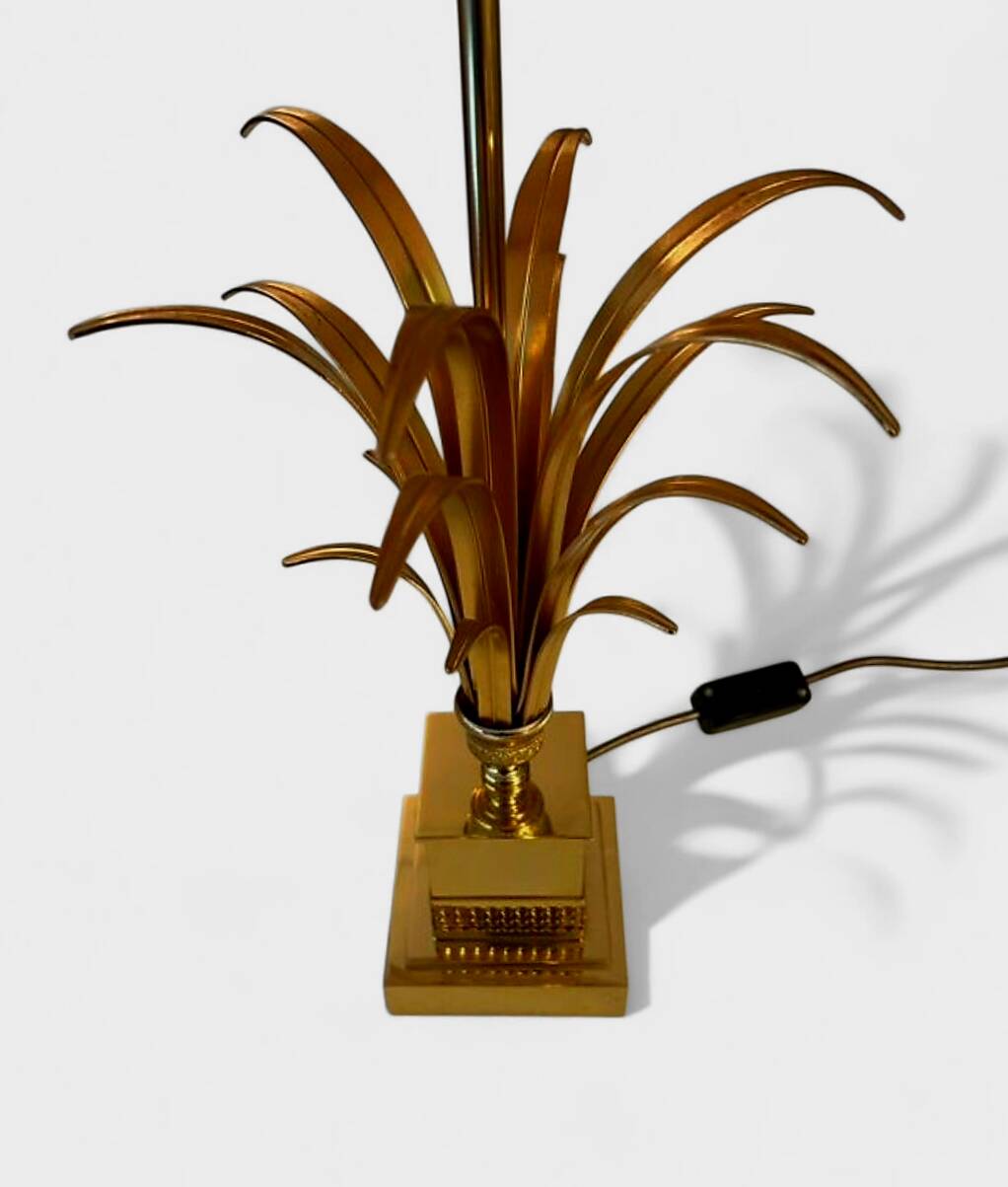 Brass Palm Tree Lamp – Maison Boulanger – 1970s