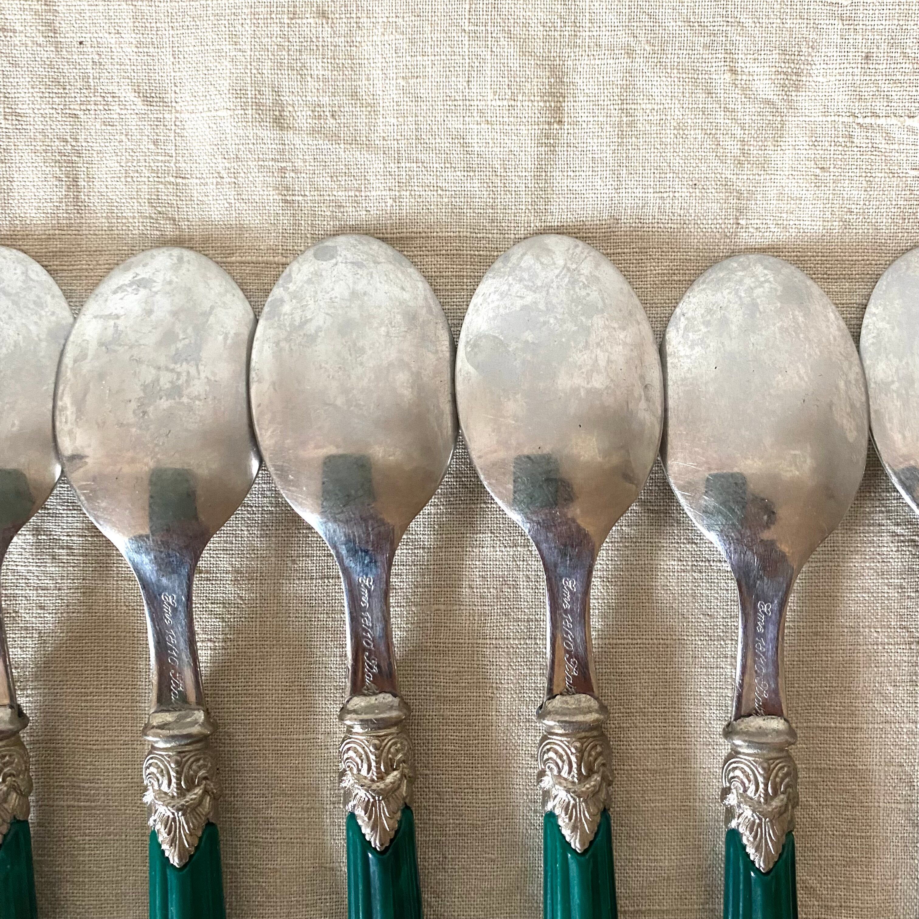 Retro style stainless teaspoon, Italy