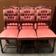 Set of six chairs.