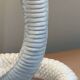 Vintage white ceramic cobra table lamp, 1970s. Attributed to Tommaso Barbi.