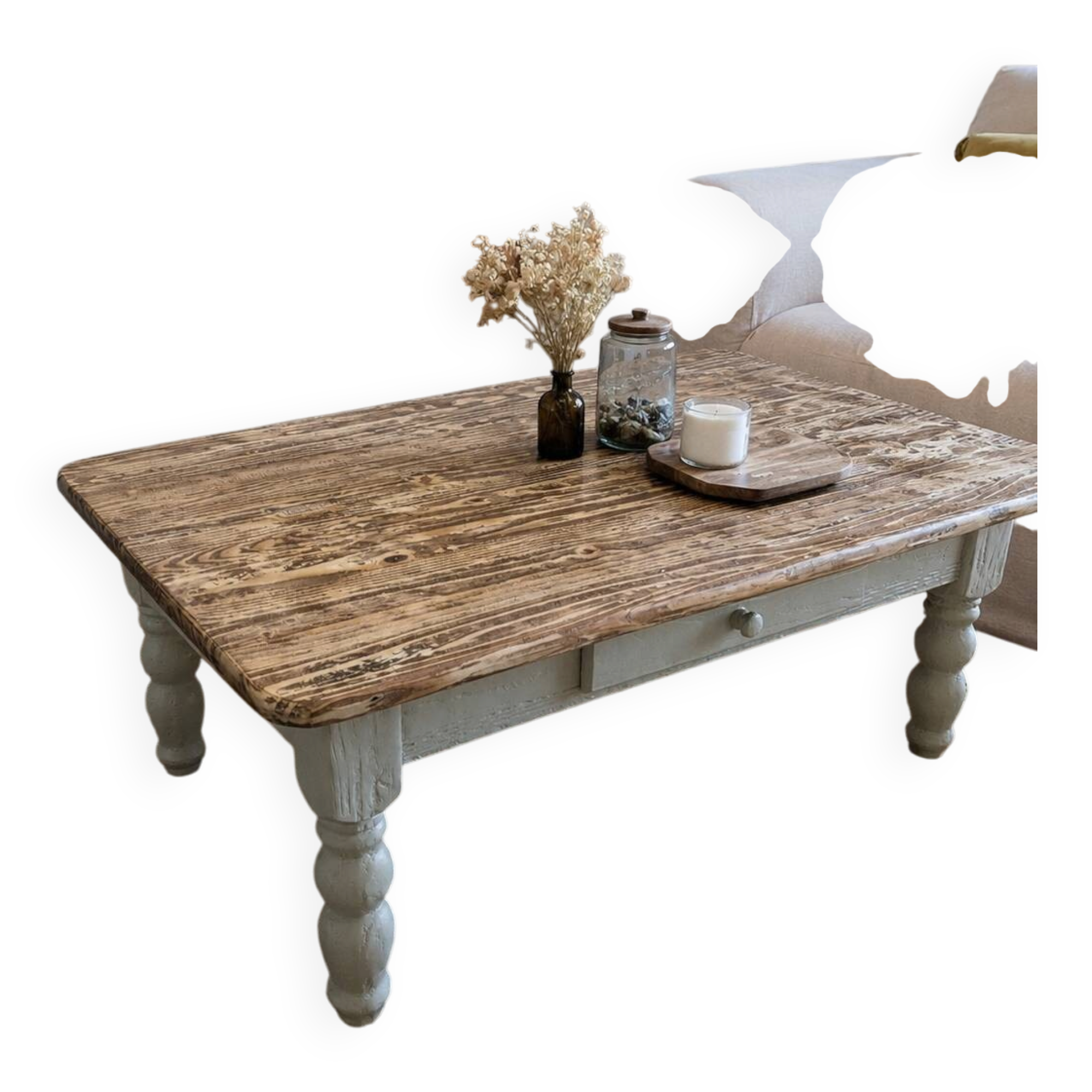 Rustic coffee table