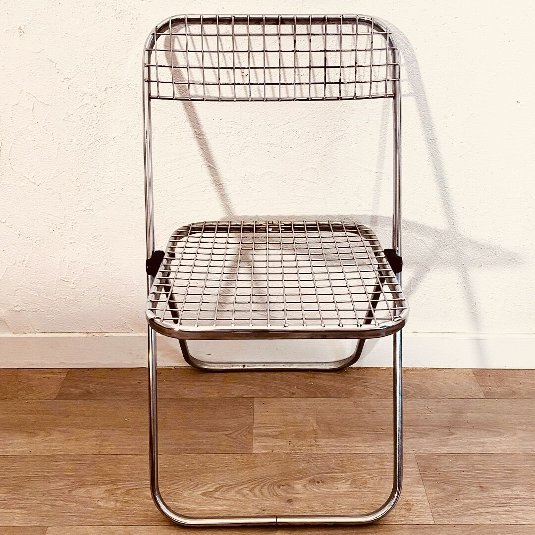 4 chaise pliantes chromées de Talin Cornedo