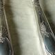 Horn salad cutlery, silver handle, late 19th century