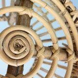 Pouf, jardinière, tabouret ou table d'appoint en rotin vintage des années 1960 par Dirk van Sliedrecht