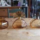 Bohemian Crystal Art Deco Toiletry Set