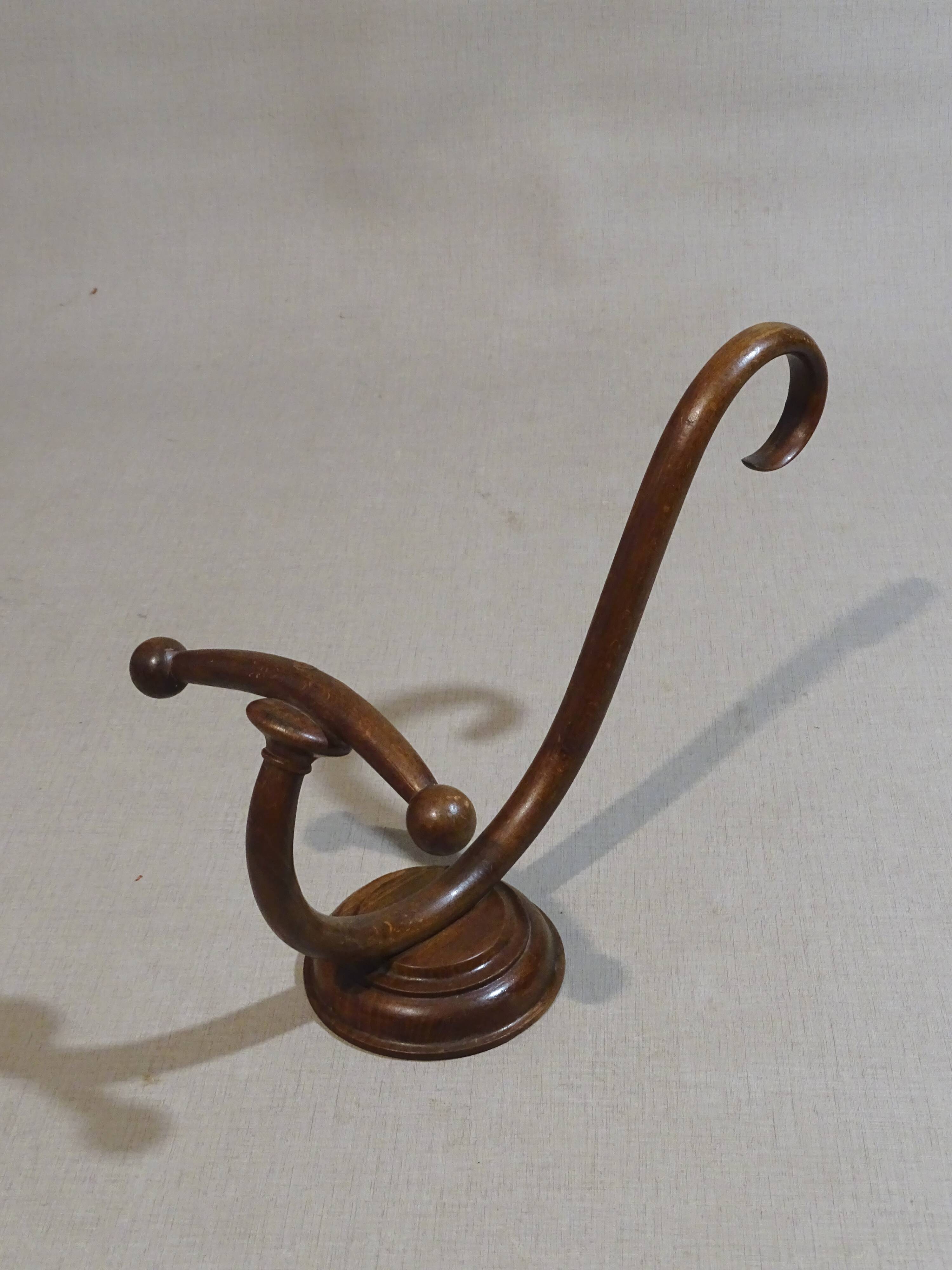 Thonet Single Wall Hook N°1, Ca1900 hat holder