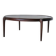 Grande table basse du milieu du siècle en acajou
