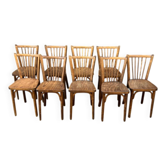 Suite de 9 chaises Baumann numéro 12
