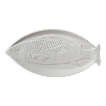 Grand plat vintage en céramique portugaise "Poisson" -