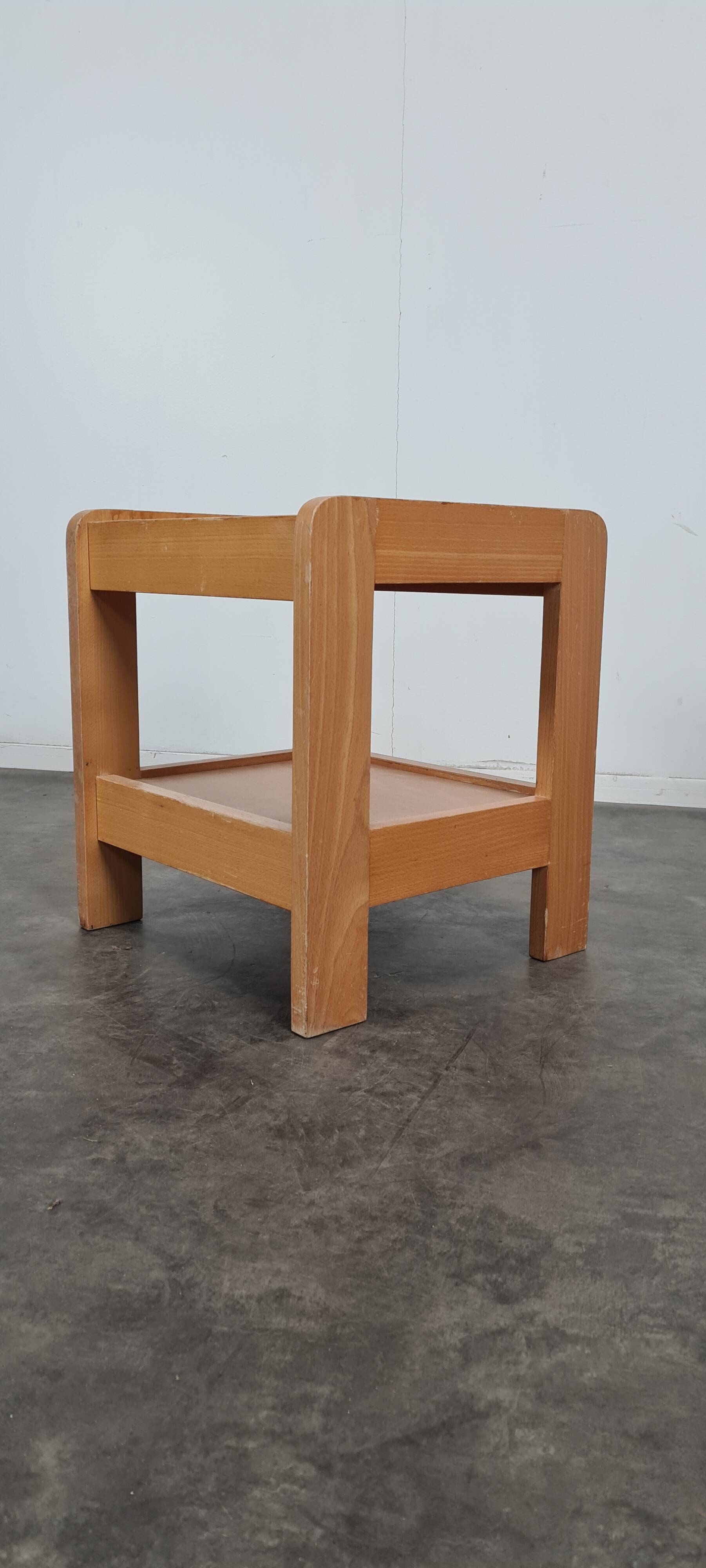 Vintage pine bedside table