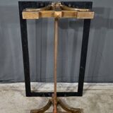 Table basse en laiton et travertin, époque Art Déco, 1930